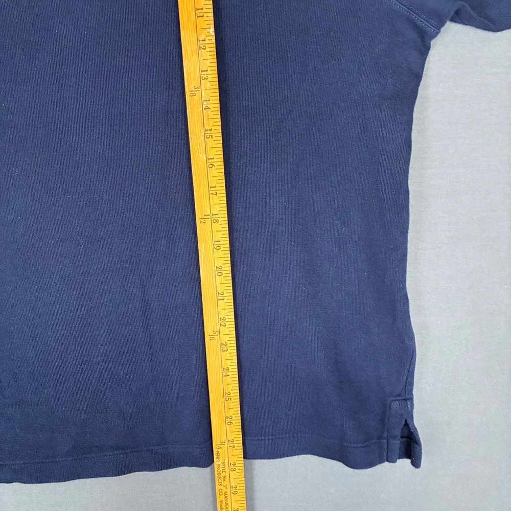Polo Ralph Lauren Estate Rib Quarter Zip Sweater Men's 2XB Navy Blue Flesh Pony